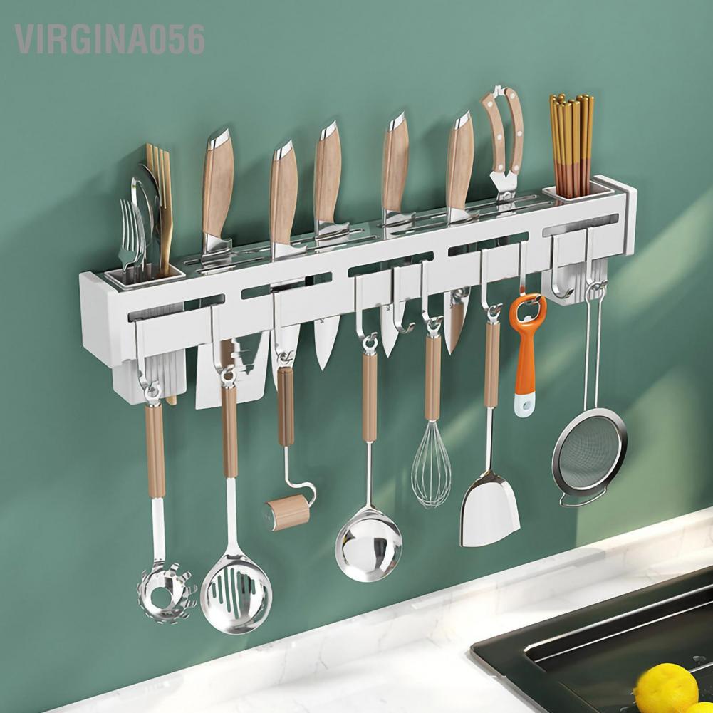 Có thể bán buôn Giá để dao bằng thép không gỉ Đa năng Đấm đỡ gắn trên tường miễn phí cho thìa Dao dĩa Đĩa đũa Virgina056 Hàng giao ngay