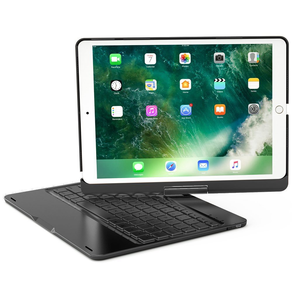 🌟CHÍNH HÃNG🌟 Bàn phím Bluetooth F180 xoay 360 độ cho iPad/ iPad Pro 9.7/ iPad Air/ iPad Ai {BẢO HÀNH ĐỔI MỚI}