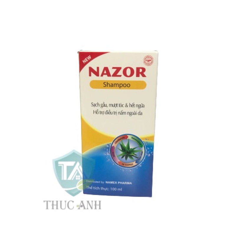 Dầu gội Nazor shampoo, giúp sạch gầu, mượt tóc, hết ngứa