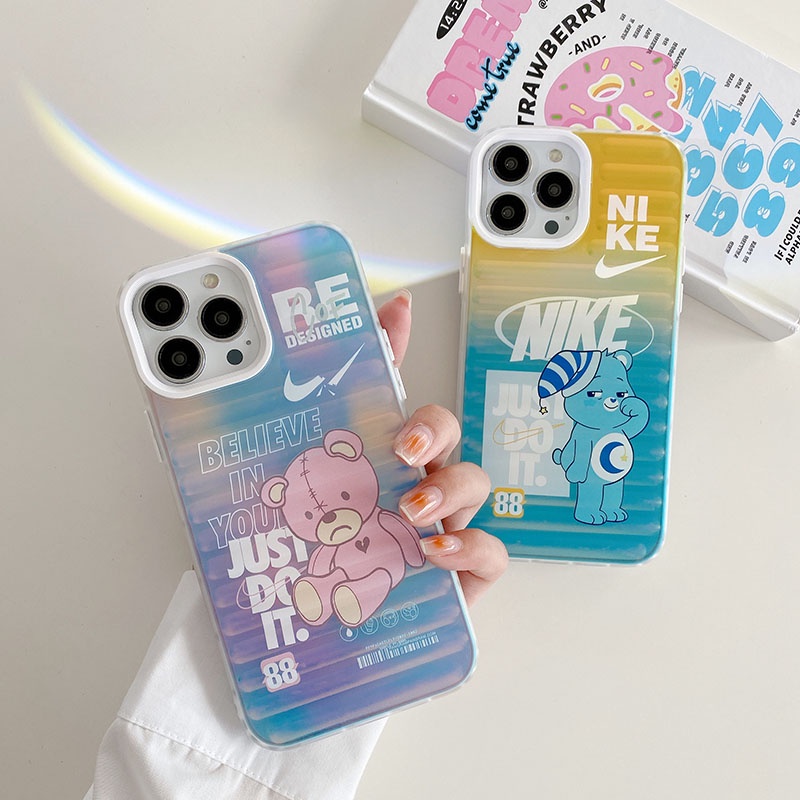 Ốp Điện Thoại In Hình Gấu Sang Trọng Cho iphone 14 Pro Max i14 14plus 13 Pro Max i13 13pro 11ProMax i11 X XR Xs Max 12Pro 12 Pro Max
