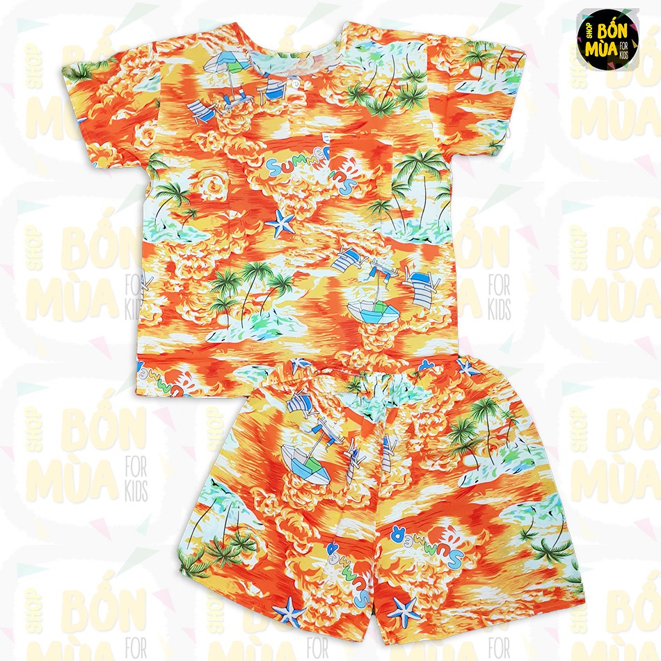 Bộ Lanh Cho Bé Trai 30-40kg 🥗🥗 Bộ Tôn Lanh Bé Trai Size Đại - Shop Bốn Mùa