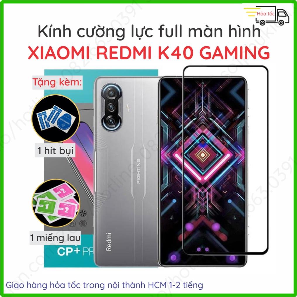 Kính cường lực Xiaomi Redmi K40 Gaming full màn hình, full keo