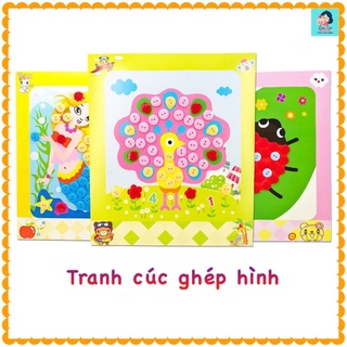 Tranh cúc ghép hình ngộ nghĩnh.