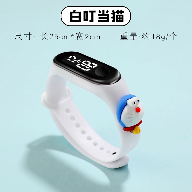 Đồng Hồ Đeo Tay Điện Tử Đèn LED Cảm Ứng Chống Nước Hình Disney Spiderman Hulk Iron Man Gấu Violent Bear Quà Tặng Sinh Nhật Cho Trẻ Em