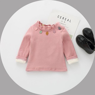 Áo nỉ lót lông style korea cho bé gái