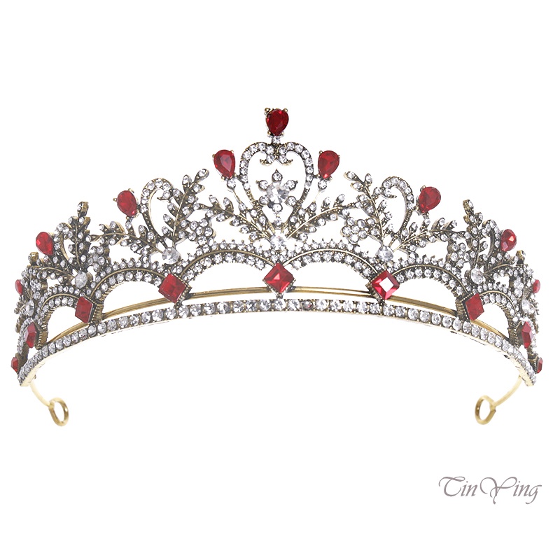 GETNOIVAS Vương Miện Đính Ngọc Trai Sang Trọng Cho Cô Dâu