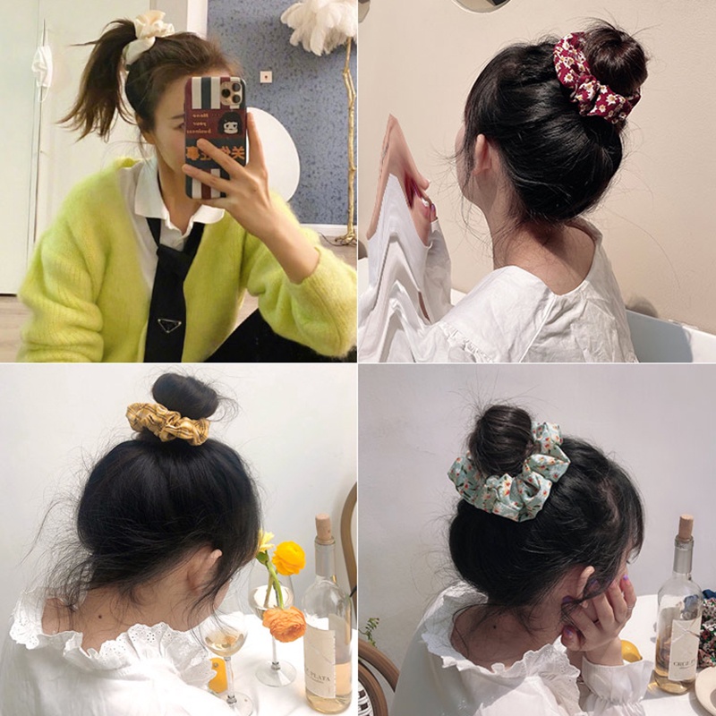 Bộ 7 / 8 Dây Buộc Tóc Đuôi Ngựa Độ Co Giãn Cao Thời Trang (Không Bao Gồm Hộp)