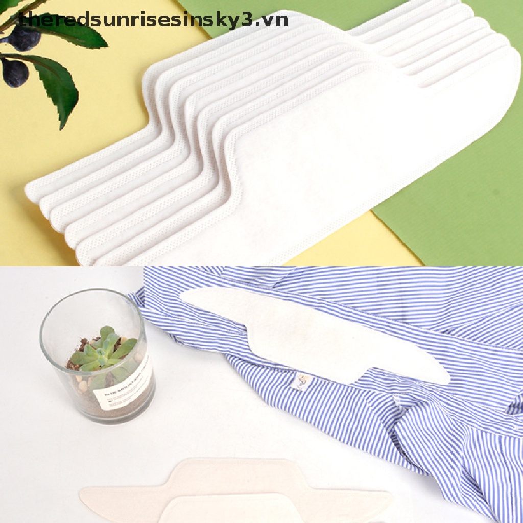Set 10 Miếng Dán Cổ Áo Sơ Mi Chống Bám Bẩn Dùng Một Lần Tiện Dụng