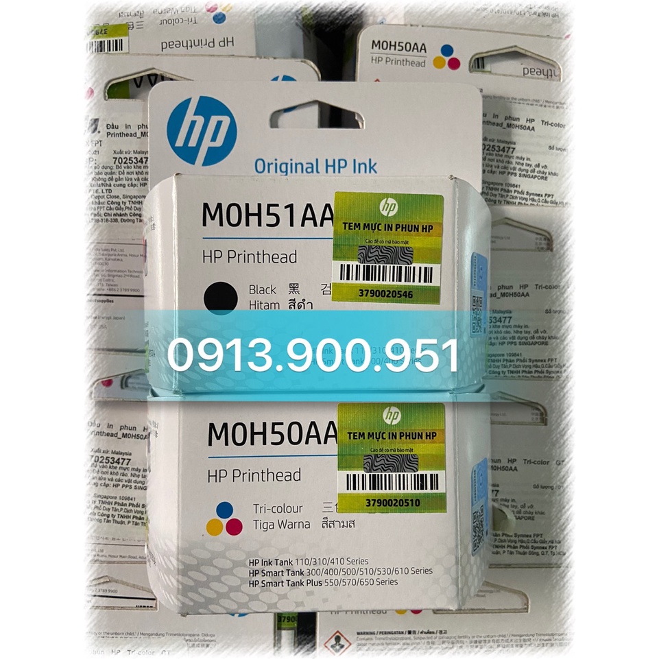 Đầu in phun đen HP GT51-GT52 M0H51AA - Dùng cho máy DeskJet 5800 / 5810 / 5820 Ink Tank 110 / 115 / 315 / 319 / 410 /415