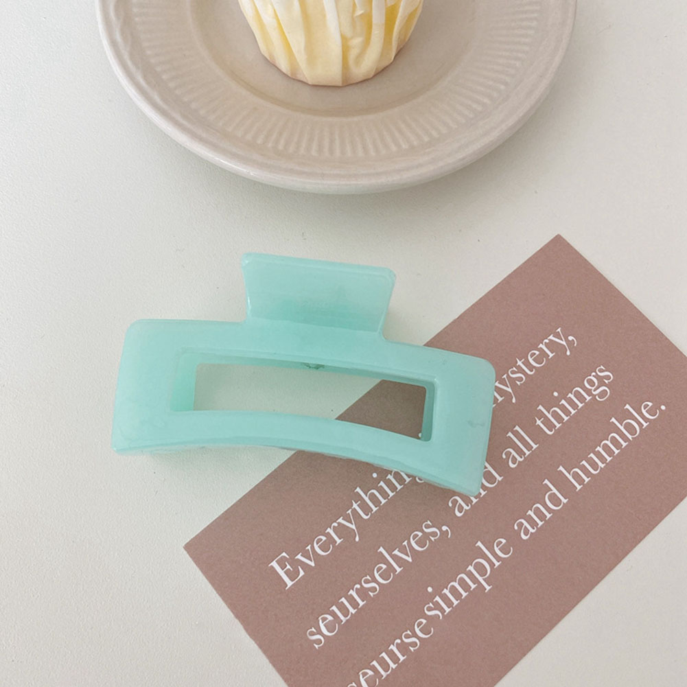 Kẹp tóc nhựa màu trơn thời trang cho nữ