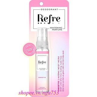 Xịt Khử Mùi Refre 30Ml Hương Ngọt Ngào Dưỡng Sáng Da, nga753 Uy Tín Từ Chất Lượng.