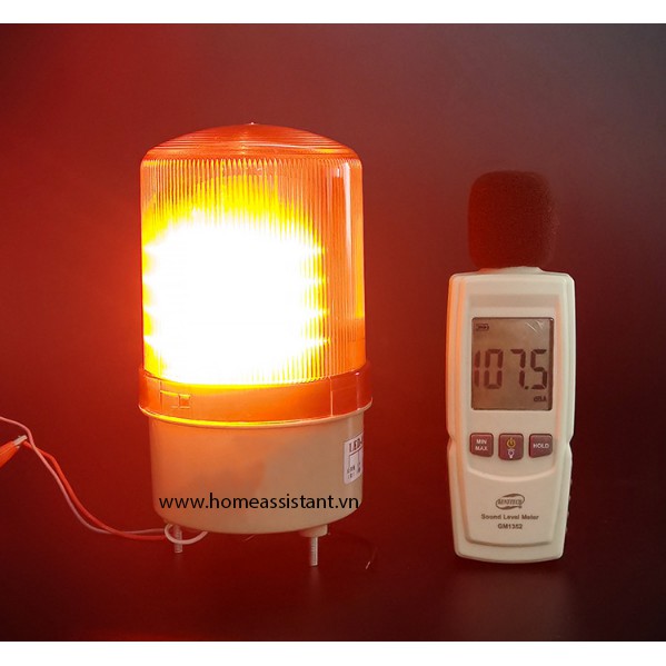 Đèn Chớp Còi Hú Báo Động 110Db 220V SOS01