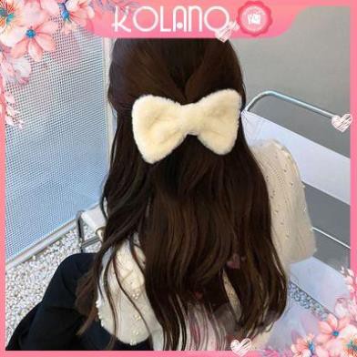 Kẹp tóc KOLANO nơ kẹp tóc Hàn Quốc bông len thời trang mùa đông cho nữ FAH-001312