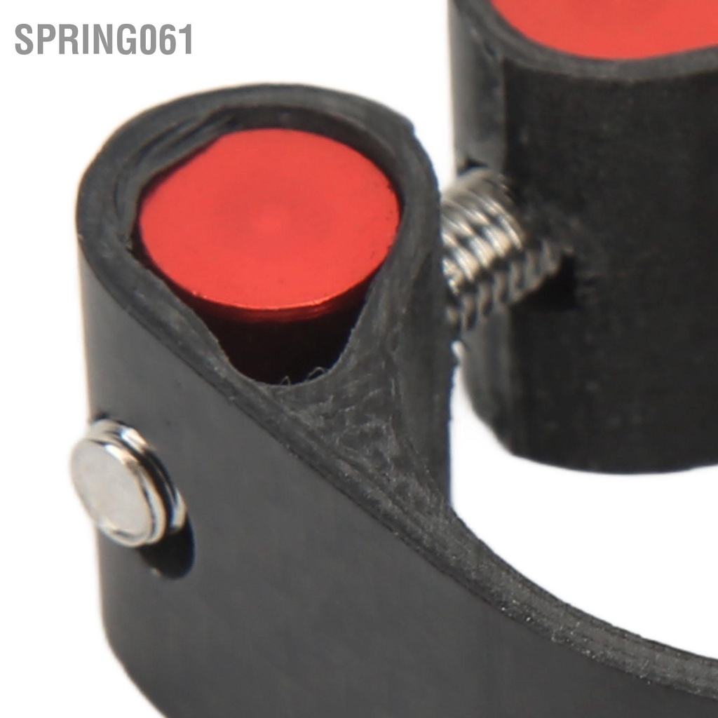 Spring061 Kẹp cột an toàn dành cho xe đạp dây buộc bằng sợi carbon leo núi Clip màu đen cắt CNC Cổ áo đường bộ