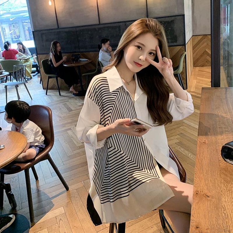 Áo sơ mi dài tay thời trang Hàn Quốc cho nữ