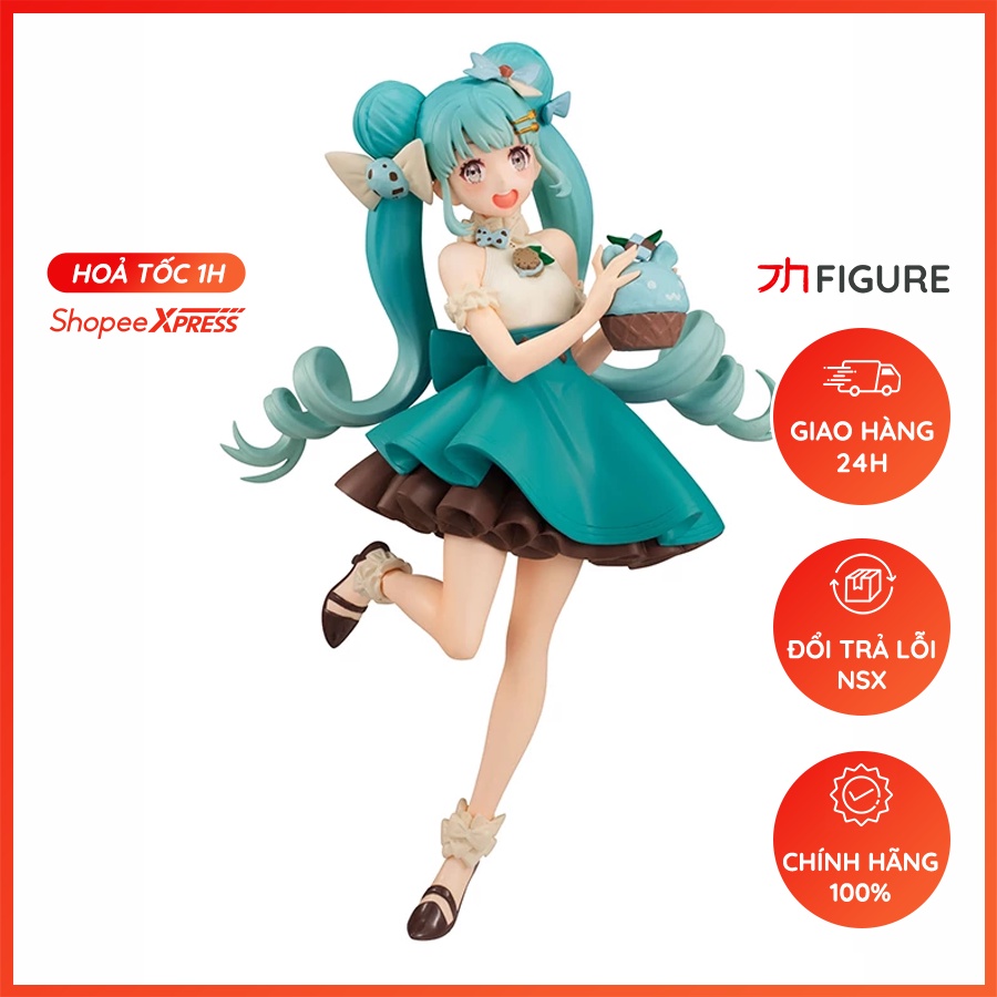 Mô Hình Figure Nhân Vật Anime Piapro Characters, Hatsune Miku, Sweet Sweets, Mint Chocolate Ver. (FuRyu) Chính Hãng