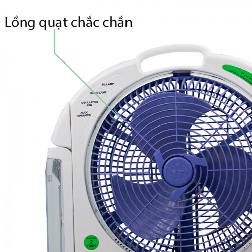 Quạt sạc Kentom KT9200 2 bình