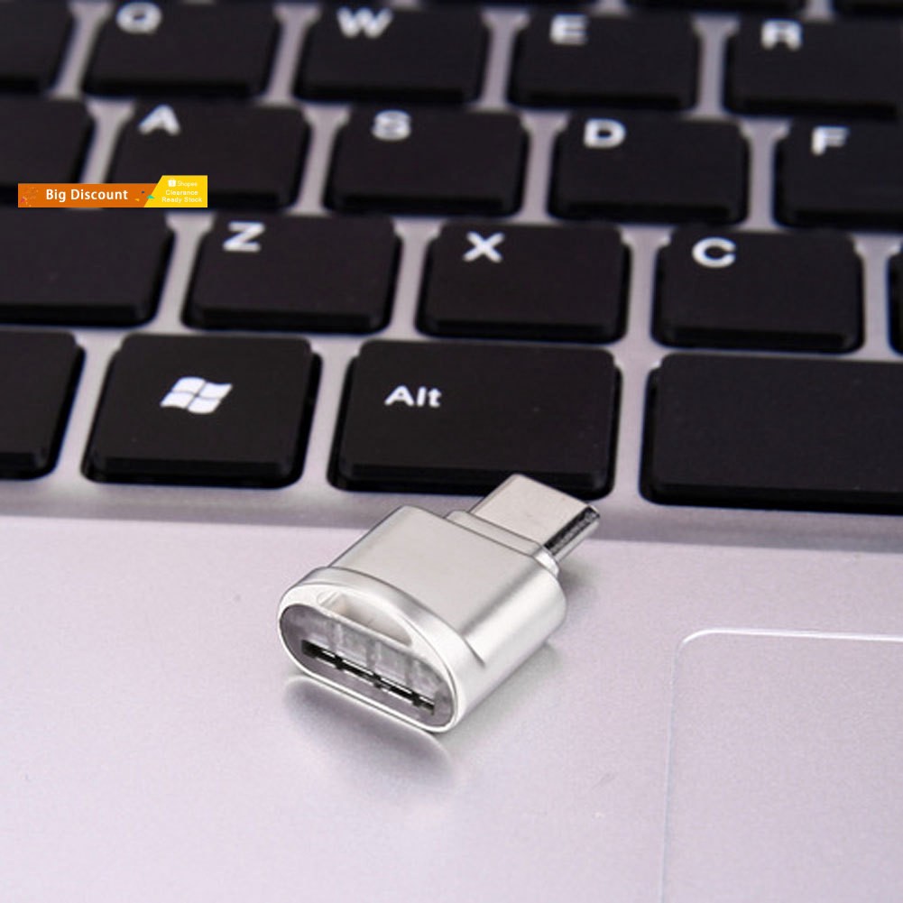 Đầu Đọc Thẻ Nhớ Mini Cổng Usb 3.1 Type-c Micro Sd Sdhc Tf Tốc Độ Cao