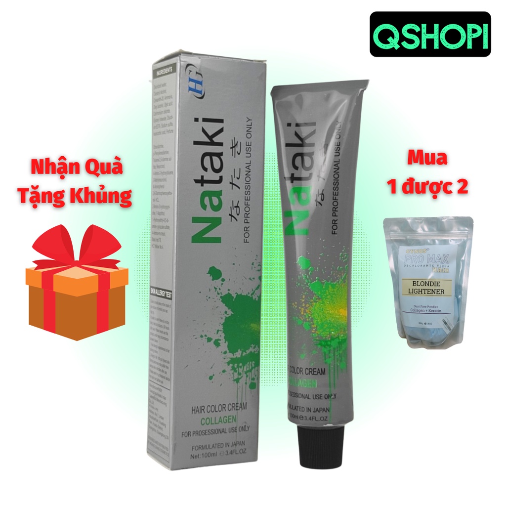 Thuốc Nhuộm Tóc Cao cấp Nataki Collagen Nhật Bản Cho Salon 100ml