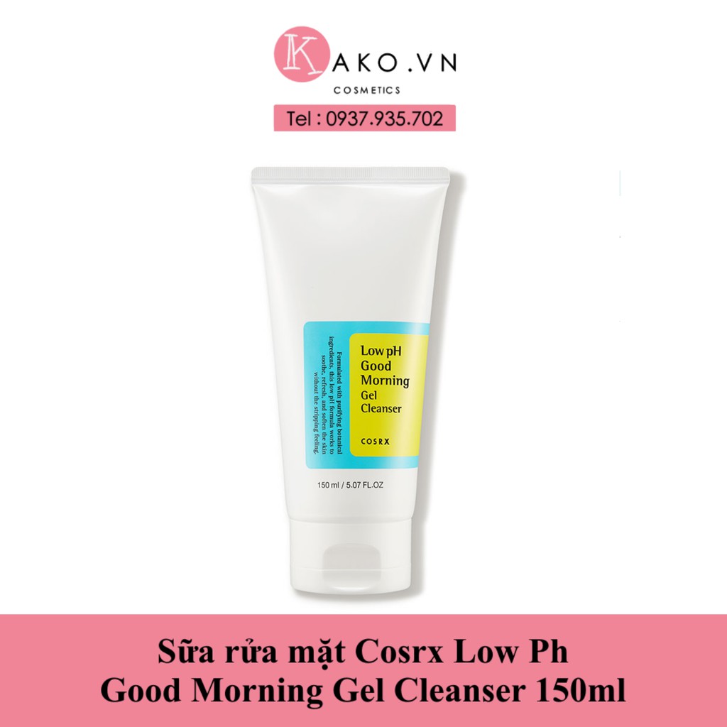 (150ml) Sữa rửa mặt Cosrx Low Ph Good Morning Gel Cleanser