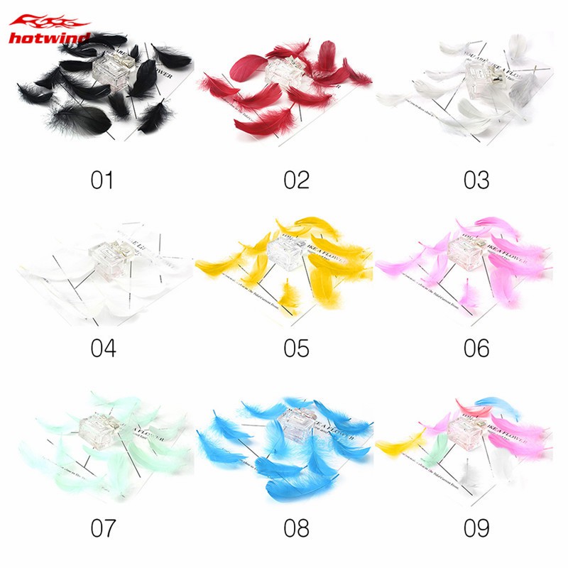 Bộ 100 lông ngỗng tự nhiên 8-12 cm làm lưới giấc mơ trang trí