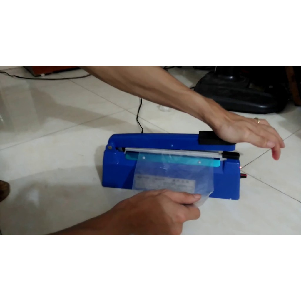 [HÀNG CHÍNH HÃNG] TẶNG DÂY NHIỆT-máy hàn miệng túi PFS200 vỏ nhựa ép miệng túi bao bì
