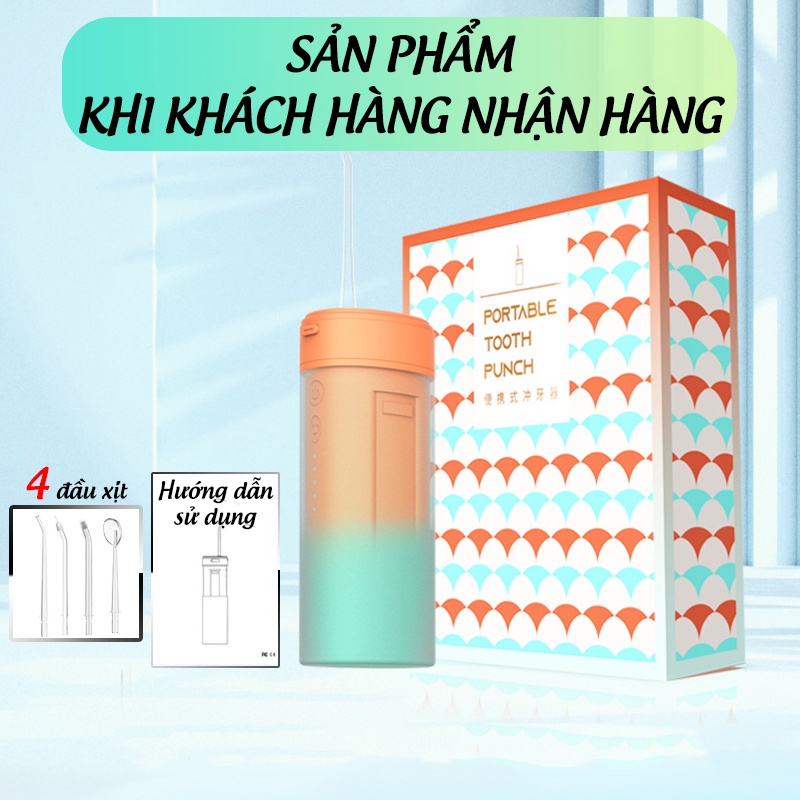 Tăm Nước Nha Khoa Máy Tăm Nước Cầm Tay Mini Siêu Sạch, Vệ Sinh Bảo Vệ Răng Miệng Bảo Hành [6 Tháng]