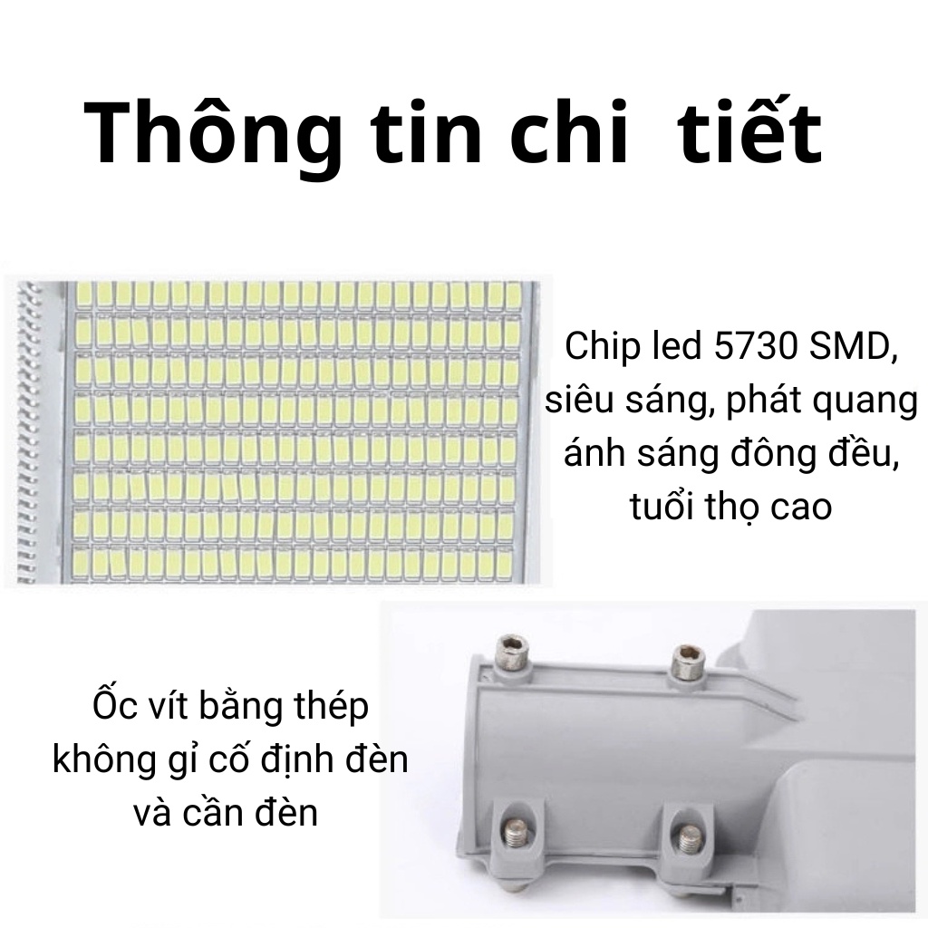 Đèn năng lượng mặt trời bàn chải 300w,400w,500w,600w Nhật Phong Solar vỏ nhôm nguyên khối bảo hành 2 năm