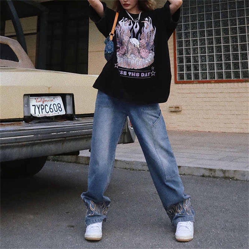 Áo Thun Tay Ngắn Cổ Tròn Plus Size Phong Cách Hip Hop Đường Phố Cho Nam Nữ