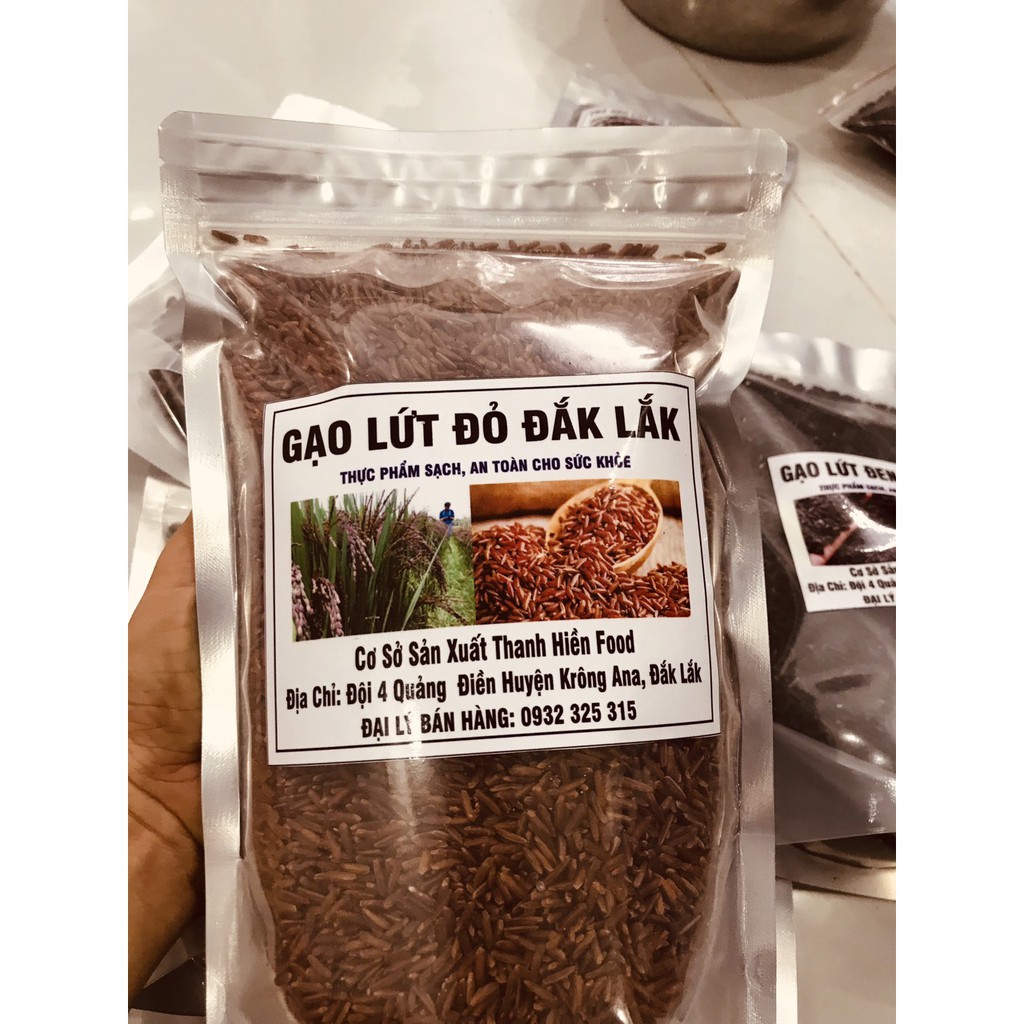 Gạo lứt đỏ dành cho người ăn kiên, tiểu đường, tim mạch , gạo lứt đỏ xốp, mềm cơm. Túi hút chân không 2 kg