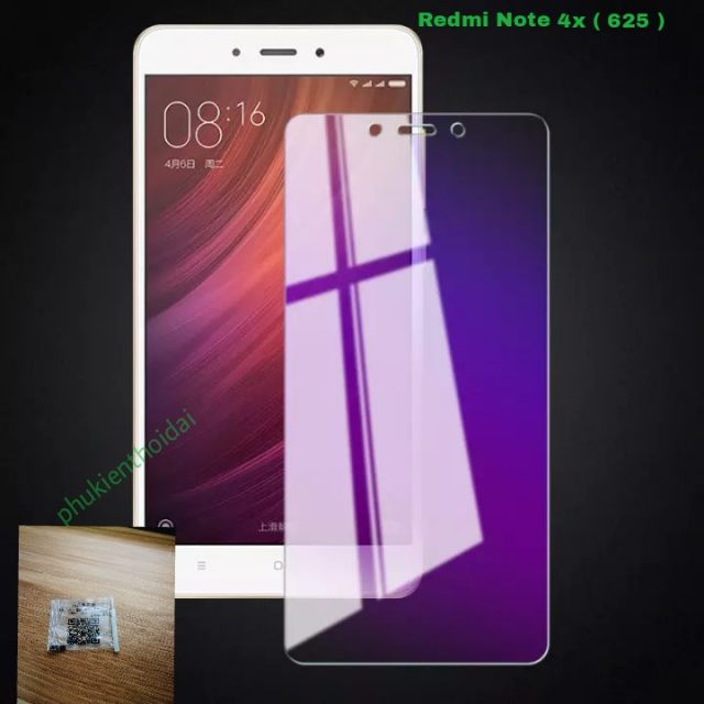 Redmi Note 4x 625 / Note 4 625 cường lực tím chống tia xanh không full màn ( tặng keo chống hở mép )