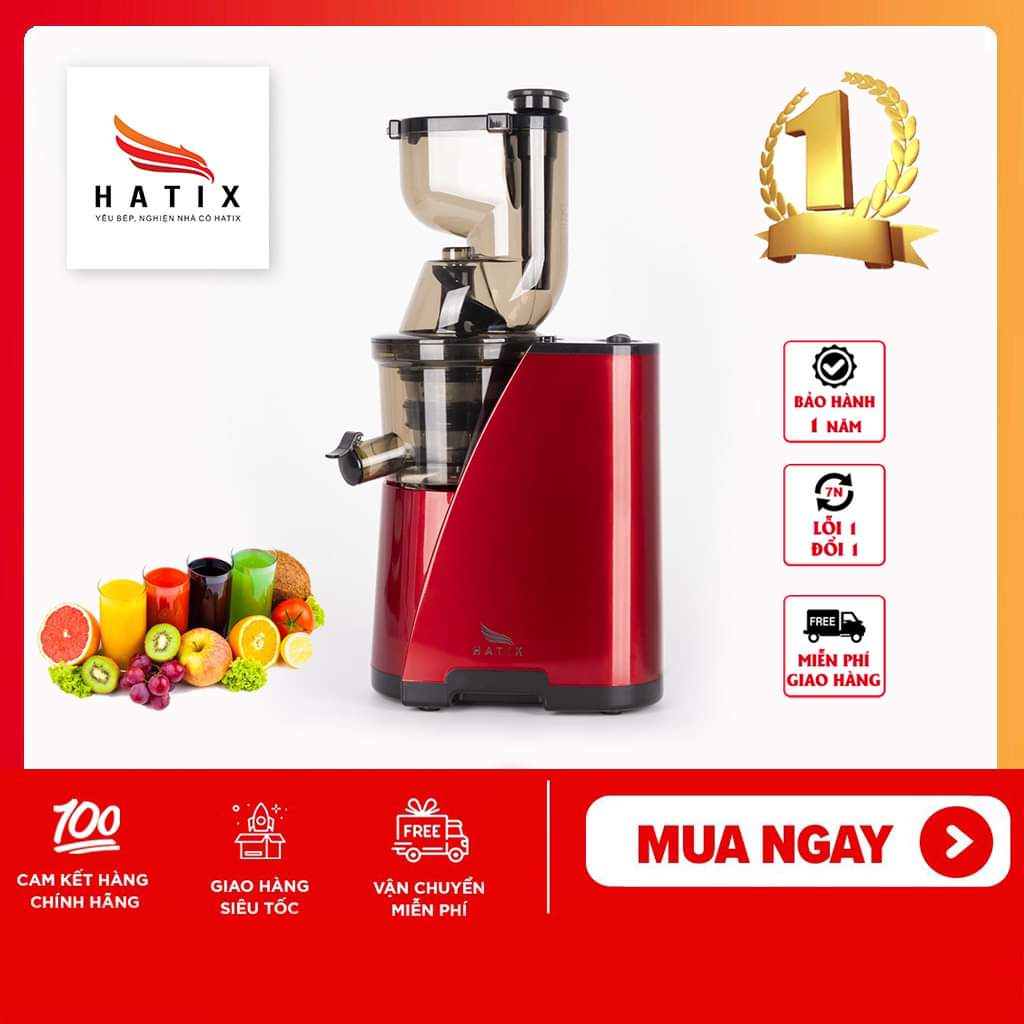 Máy ép chậm Hatix C6 - Kèm quà tặng - Bảo hành 12 tháng tại Việt Nam
