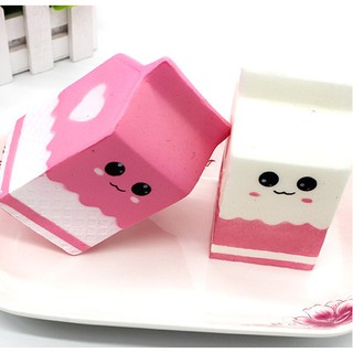 Cute Box Rebound Squishy Squeeze Slow Rising Simulation Yogurt Box Soft Toy