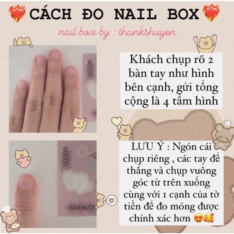 Nail box thiết kế mắt mèo kèm charm