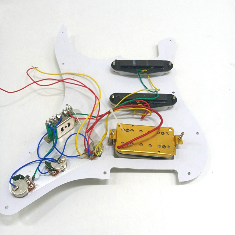 Tấm Pickup 11 Lỗ Màu Trắng SSH Cho Đàn Guitar Điện