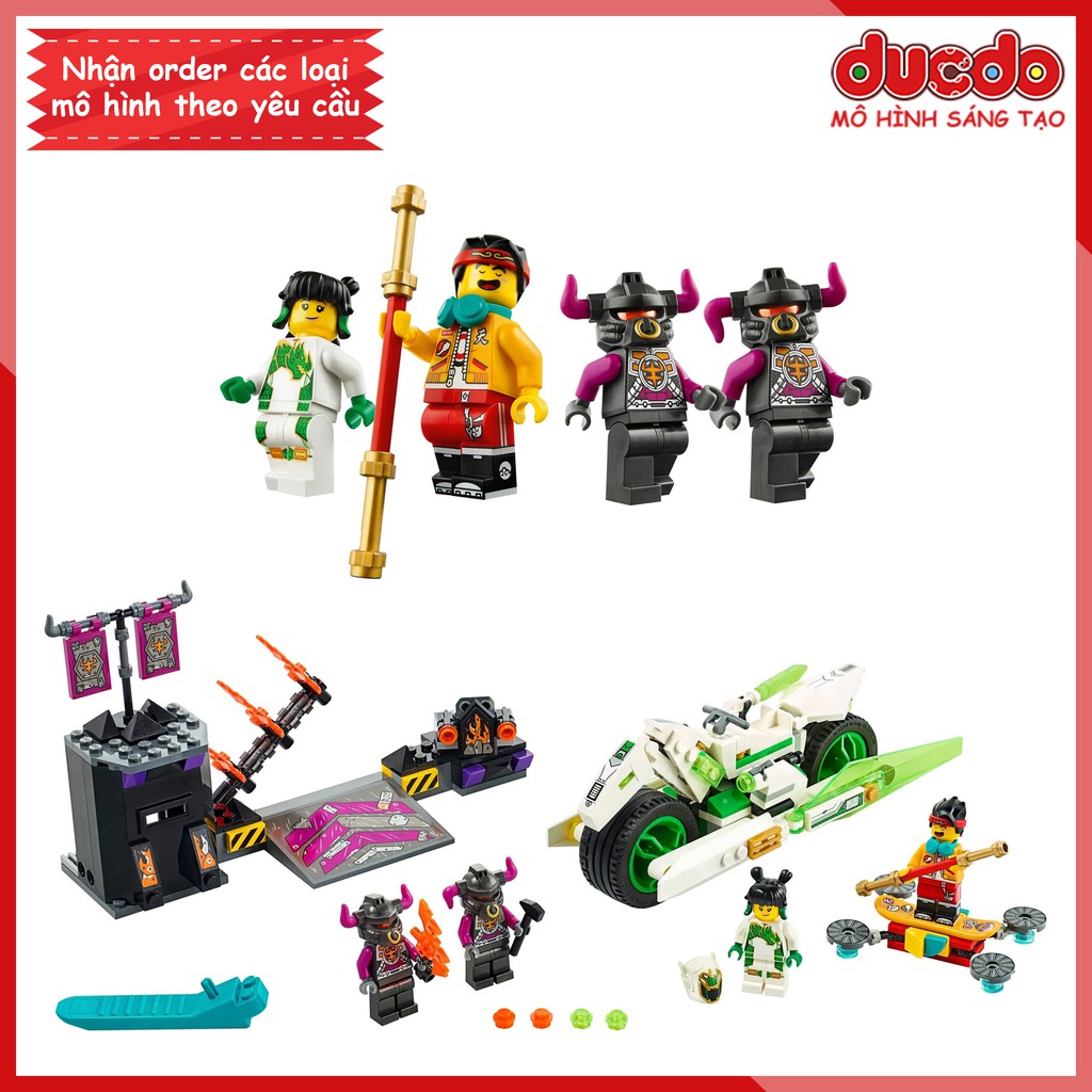 LRI 11539 Lắp ghép Monkey Kid Chiến xa bạch long mã - Đồ chơi Xếp hình Mô hình Tôn ngộ không Tây du kí 80006 BLA