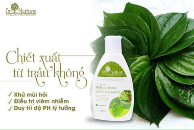 DUNG DỊCH VỆ SINH TRẦU KHÔNG I'M NATURE - HỖ TRỢ ĐIỀU TRỊ VIÊM, NGỨA, BỆNH PHỤ KHOA (QUÀ TẶNG KÈM - INBOX)