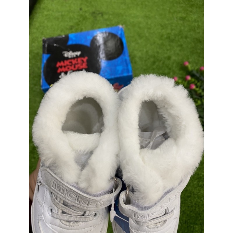 Giày lót lông cao cổ xuất dư Disney cho bé trai bé gái