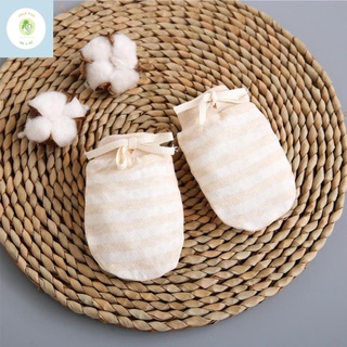Bao Tay Sơ Sinh có nơ đáng yêu Sét 3 Đôi - Chất Cotton Hữu Cơ Tự Nhiên An Toàn Mềm Mại Cho Da Của Bé