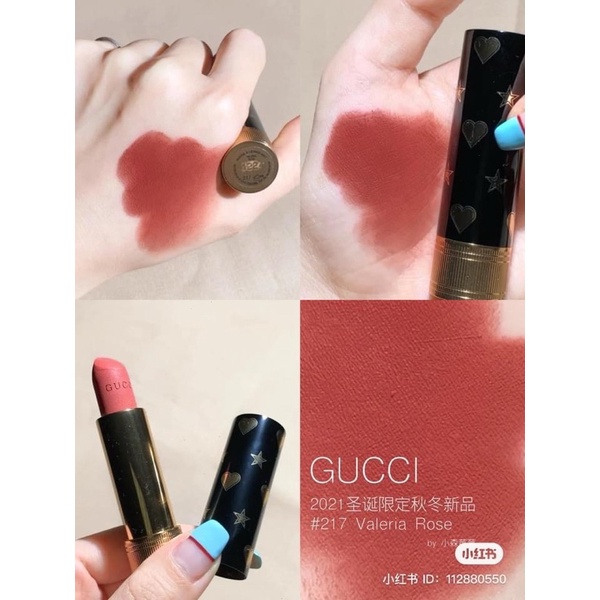 Son GUCCI Holiday Limited 2021 màu 519/217 Fullsize Fullbox