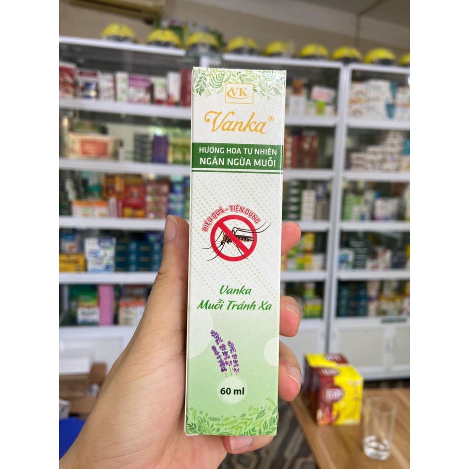 [Chính hãng] Xịt muỗi Vanka hương hoa tự nhiên,ngăn muỗi hiệu quả,an toàn cho cả gia đình