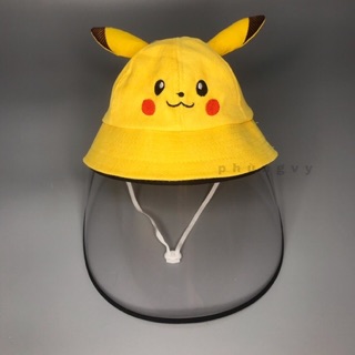 NÓN TAI BÈO CÓ KÍNH TRONG SUỐT CHỐNG BỤI CHO BÉ HÌNH TAI MÈO