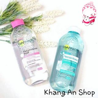 Nước tẩy trang Garnier cho da nhờn và da mụn (xanh dương)