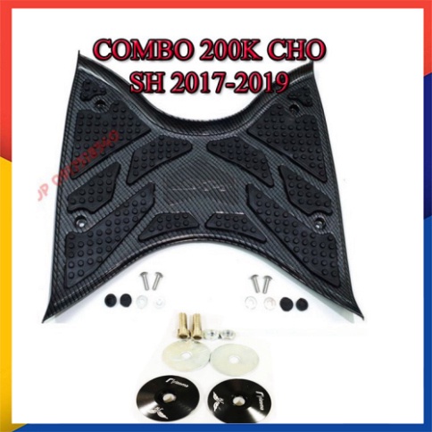 COMBO CHO SH 2012-2020 (GỒM THẢM CARBON ARTISTA CHÍNH HÃNG VÀ ĐÔI ỐC GƯƠNG)