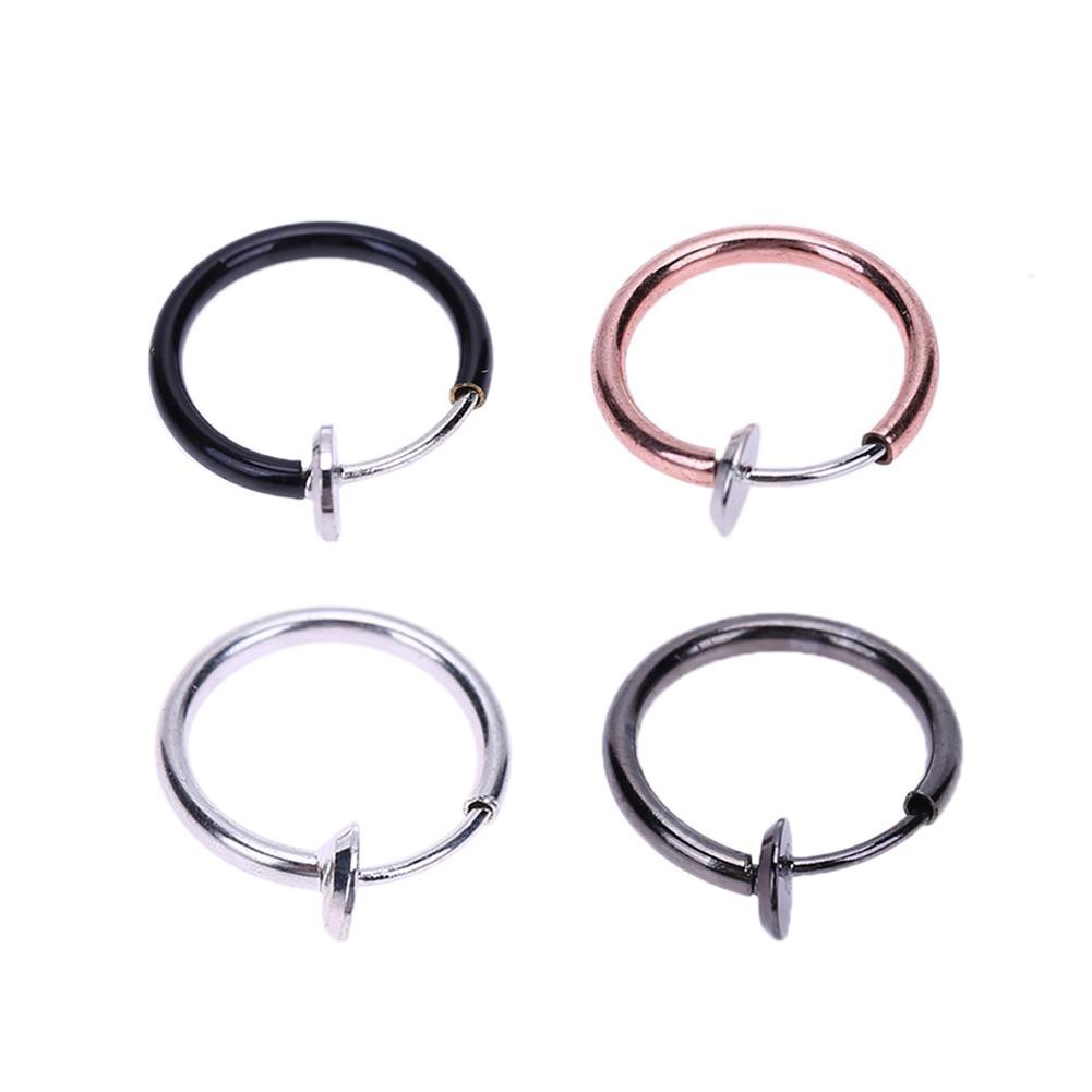 Trang sức đôi bông tai kèm khuyên mũi thời trang bắt mắt cho nữ