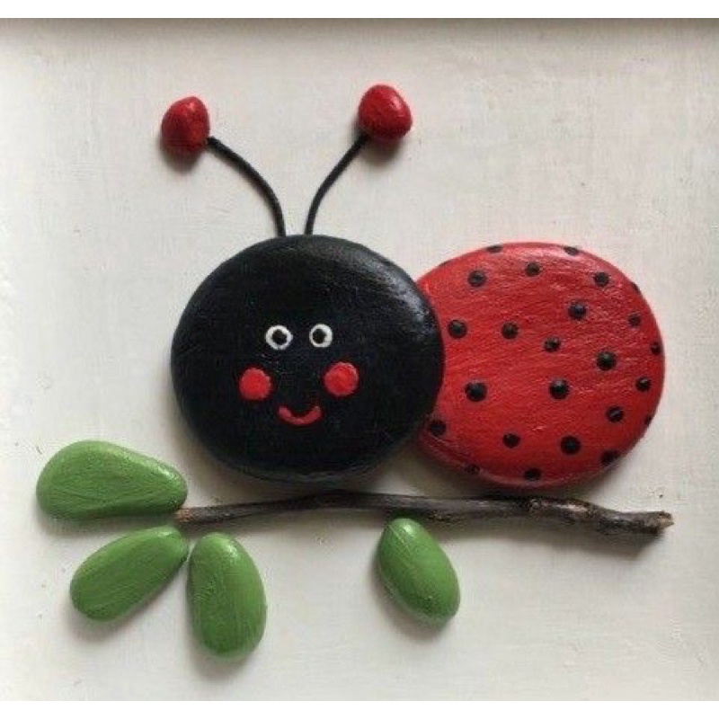 1 viên đá sỏi gắn tranh 5 cm