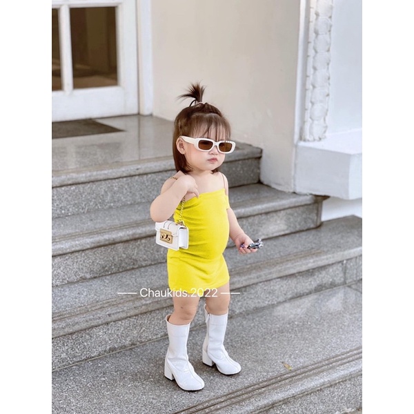 Váy Body 2 Dây Cho Bé Gái Đơn Giản Mà Sang Chảnh