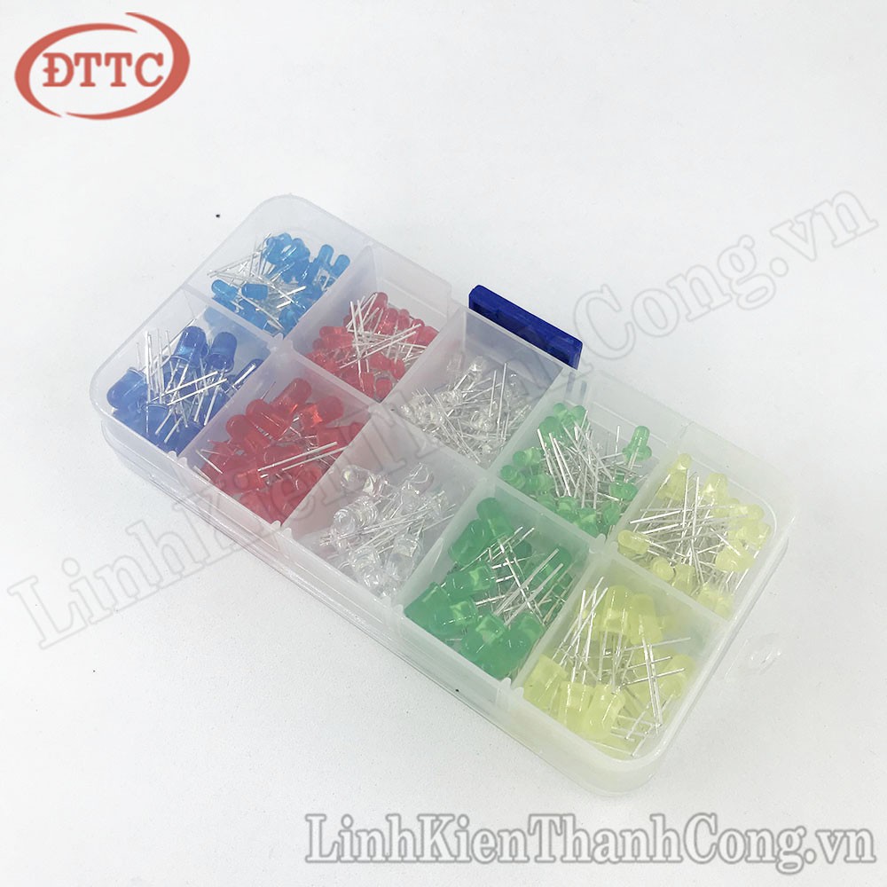 Combo 10 Loại LED 3mm/5mm 5 Màu (300 Cái)