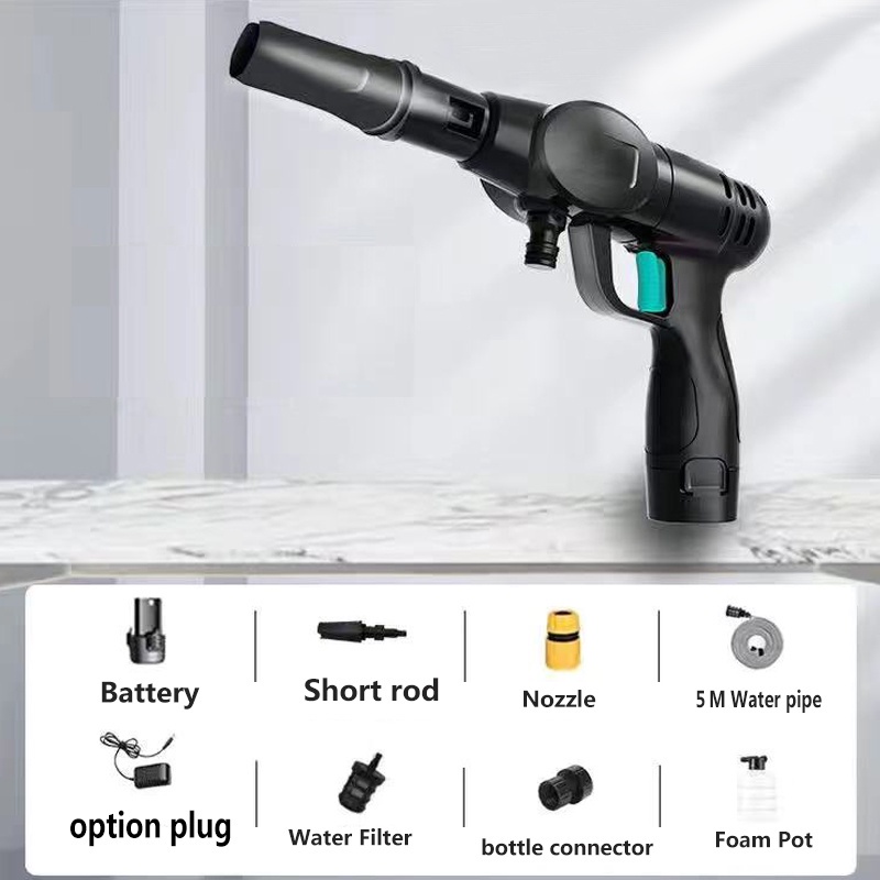 Máy Phun Nước Rửa Xe Hơi Áp Suất Cao Không Dây