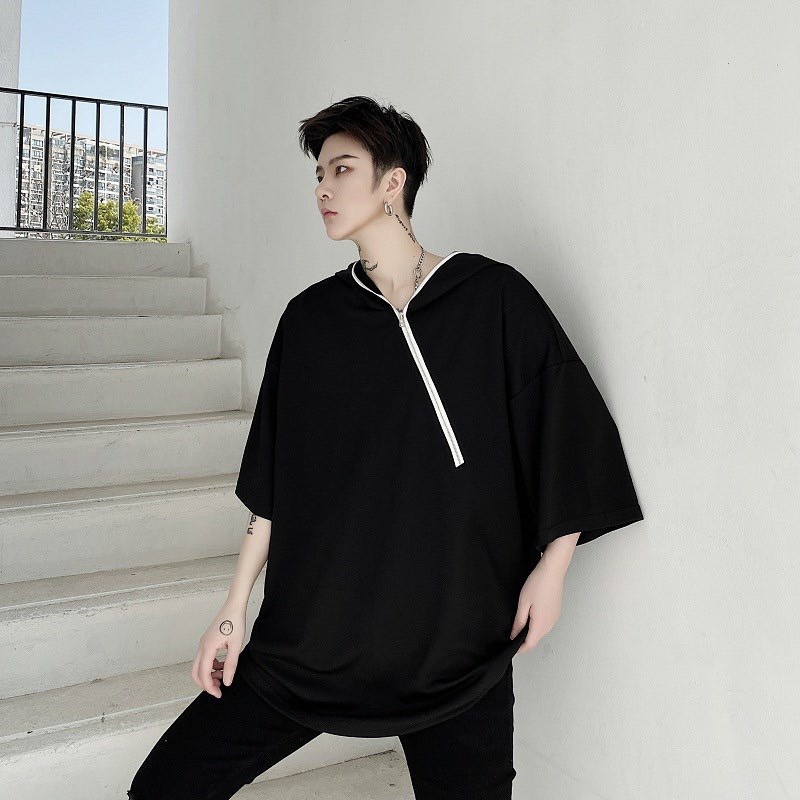 ÁO THUN TAY LỠ NAM VÒNG DÂY KÉO NÓN